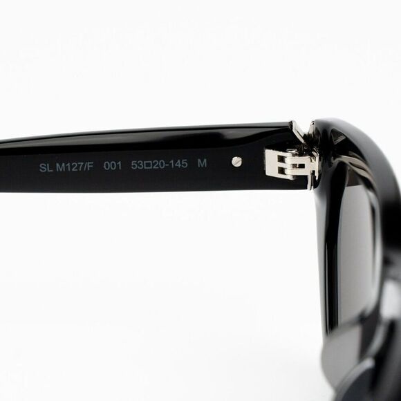 NEW Saint Laurent SLM127/F 001 Black Cat Eye Women Sunglasses main image 5